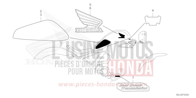 MARQUE/RAYURE de CMX 1100 "Rebel" PEARL HAWKSEYE BLUE (PB409) de 2025